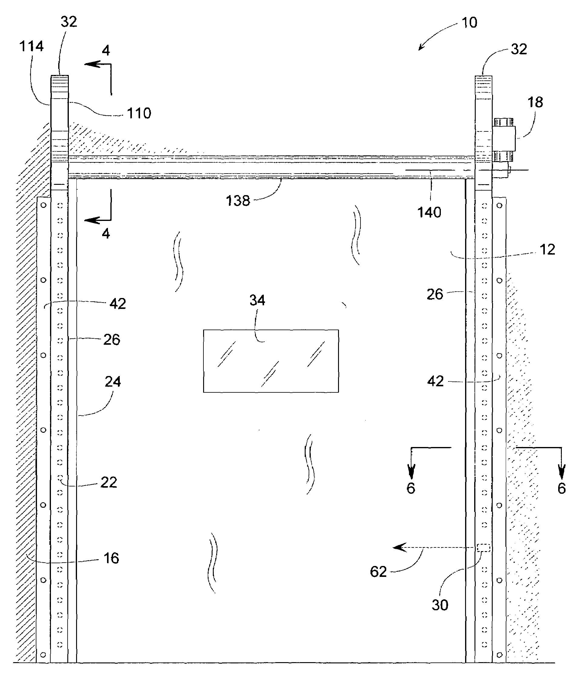Track and guide system for a door