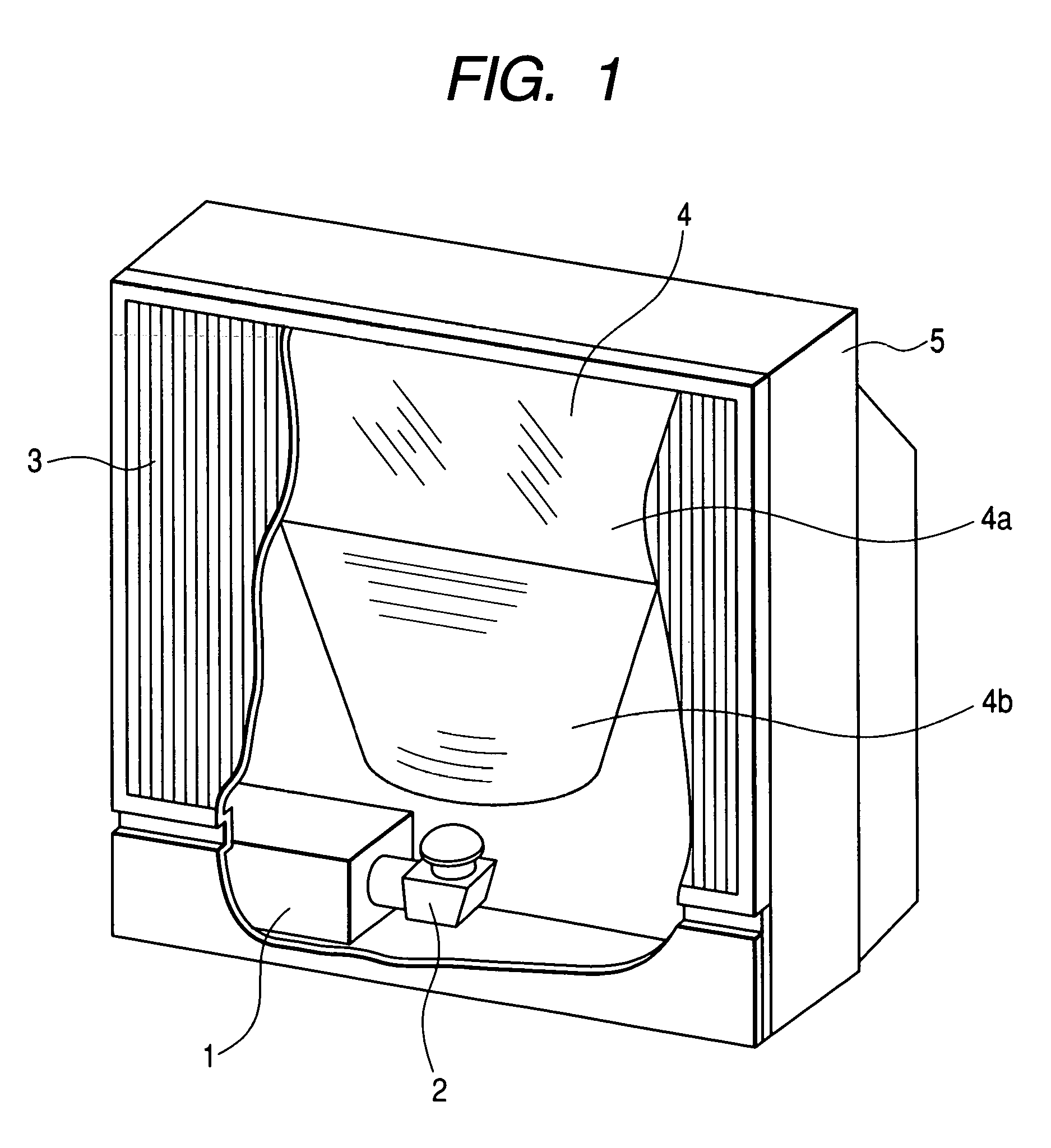 Image display apparatus, and transmissive screen and reflecting mirror used for same