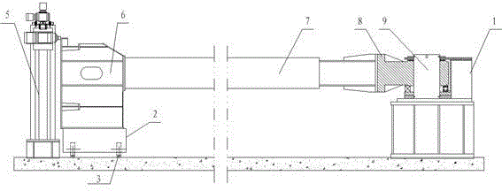 Processing device of lateral arc forming machine for large arc gate panel