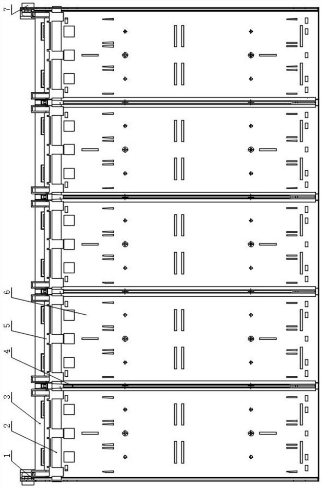 A vending machine warehouse structure