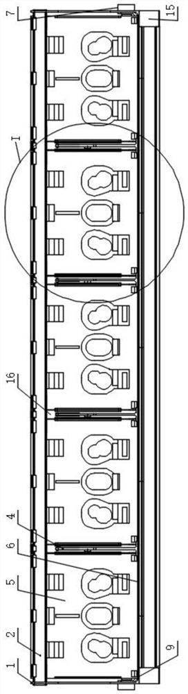A vending machine warehouse structure