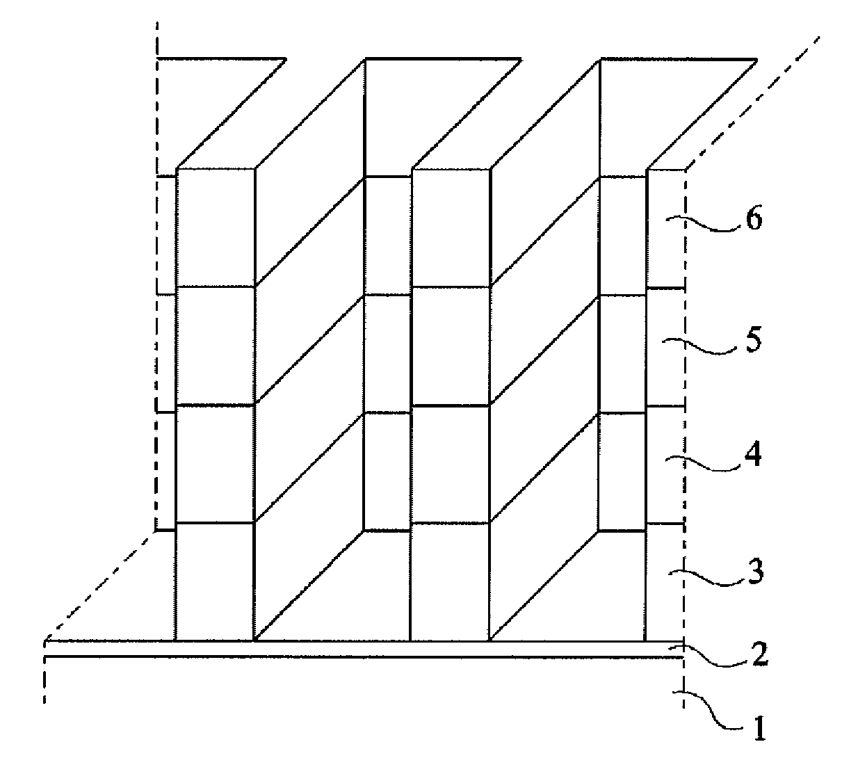 Method for manufacturing a transistor with parallel semiconductor nanofingers