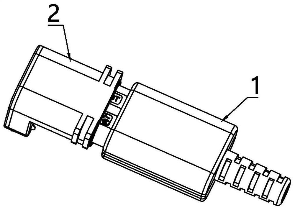 Plug-in type connector and liquid heater