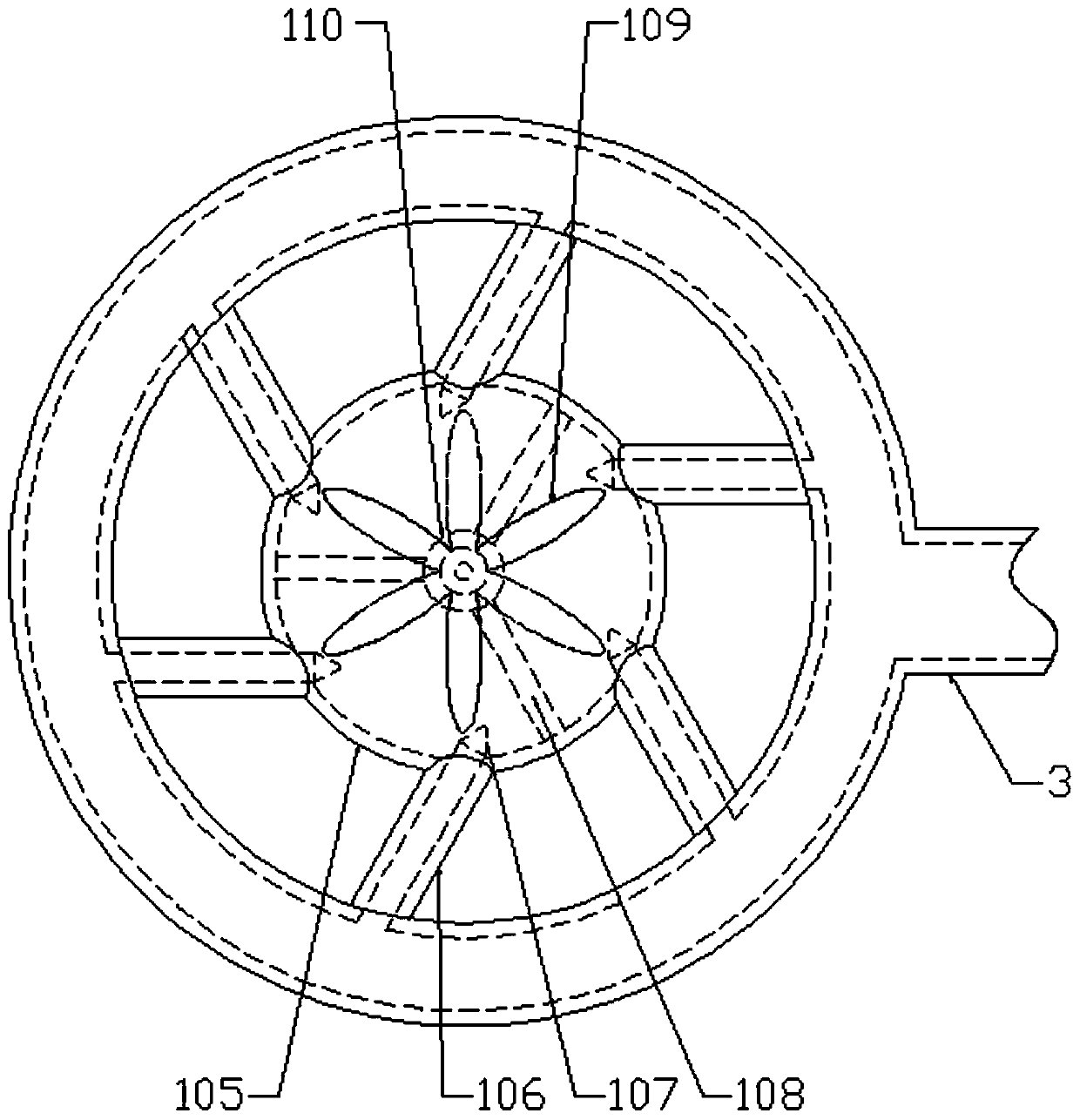 Venturi tube used in plate type absorption tower