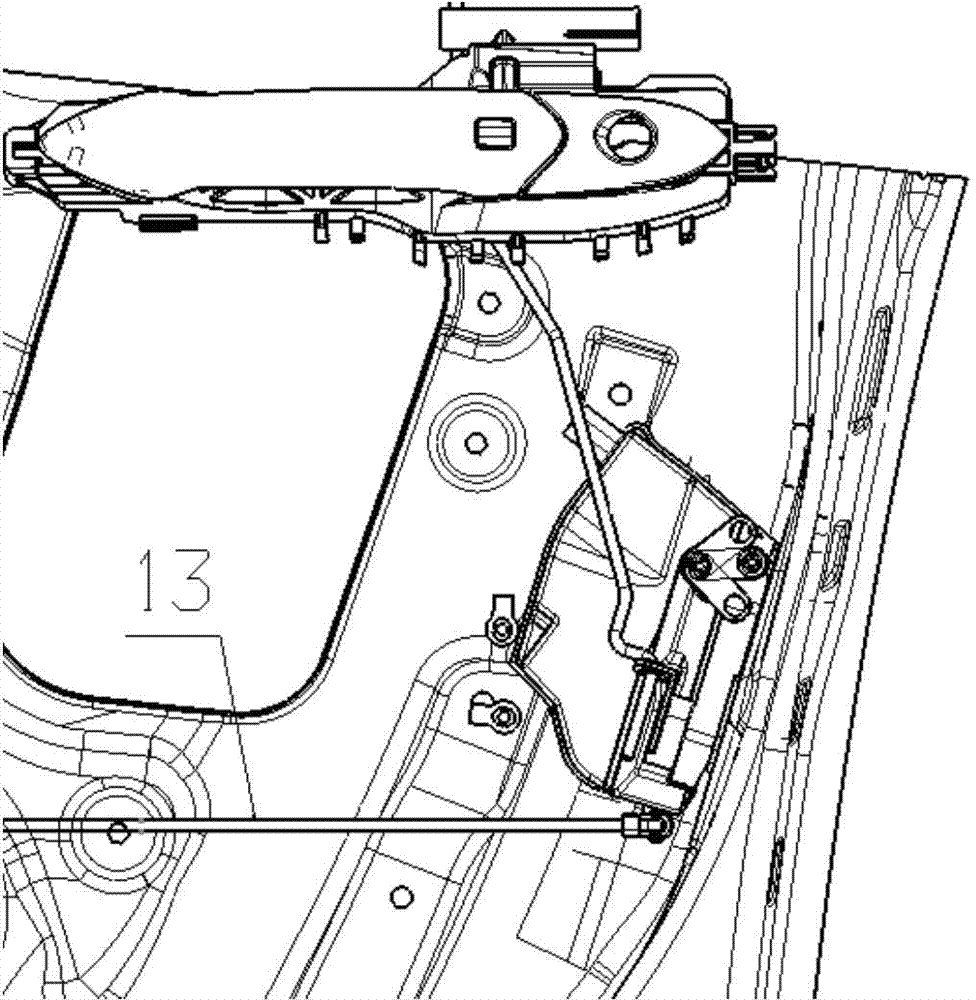 Novel inner release mechanism of vehicle door lock