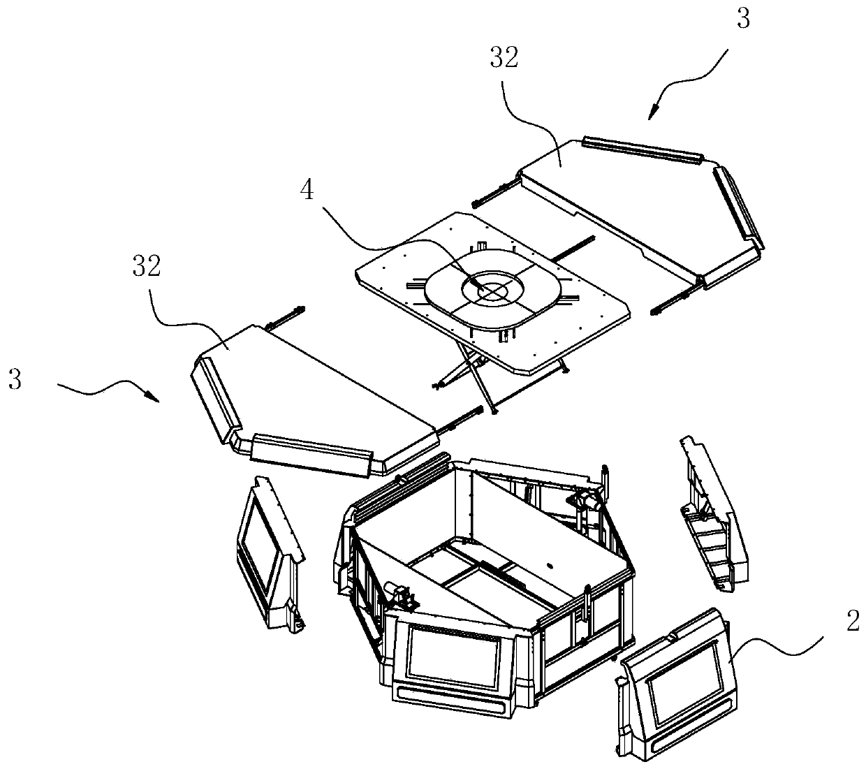 Unmanned aerial vehicle space station and space station type electric line patrol unmanned aerial vehicle system