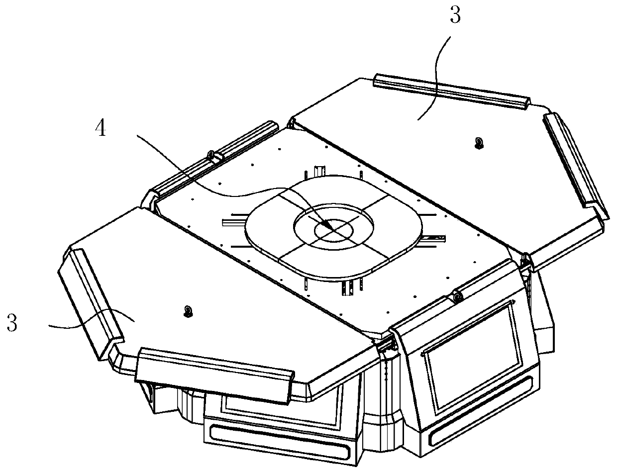 Unmanned aerial vehicle space station and space station type electric line patrol unmanned aerial vehicle system