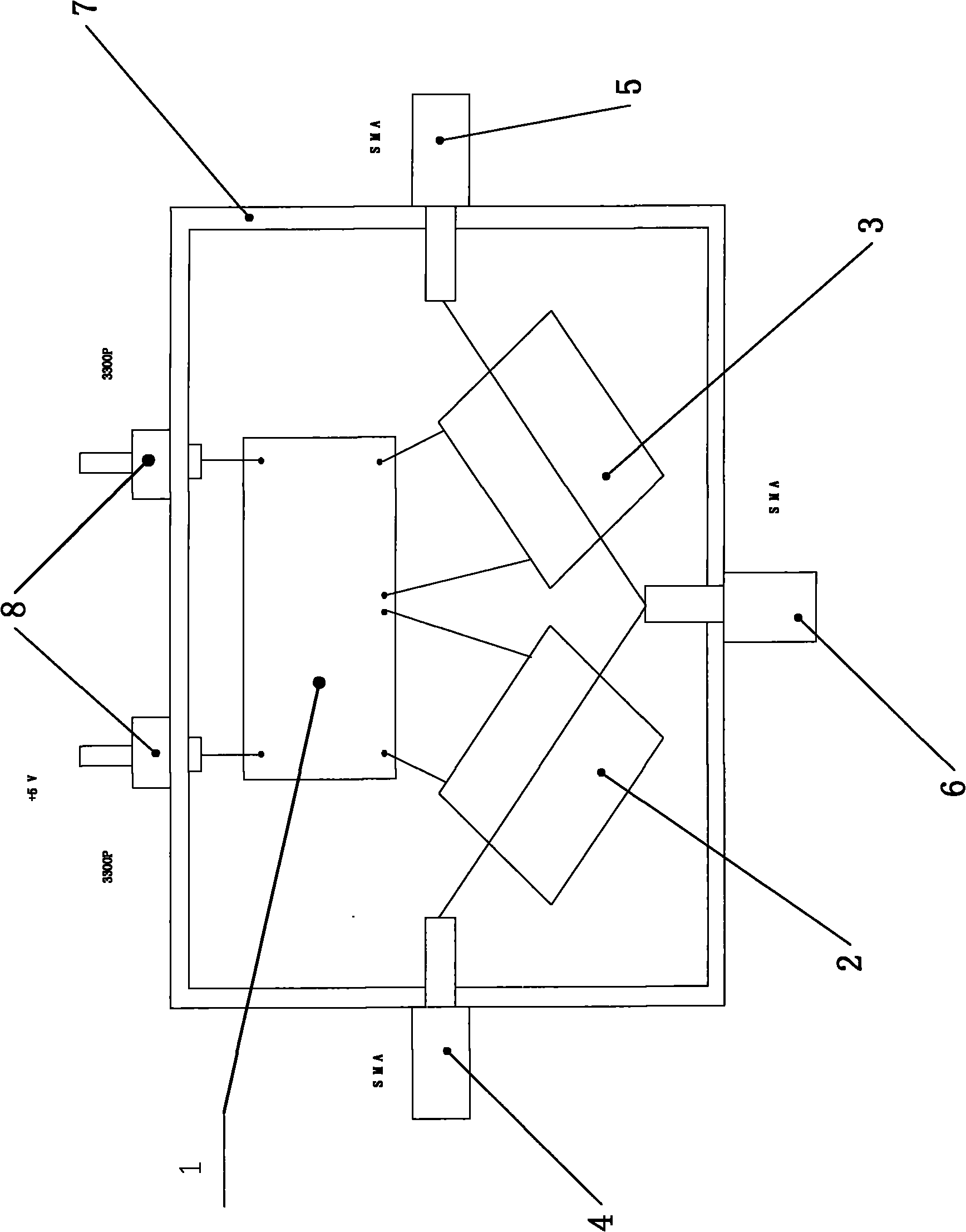 Three-terminal modulator for lower-frequency modulating type radiometer receiver