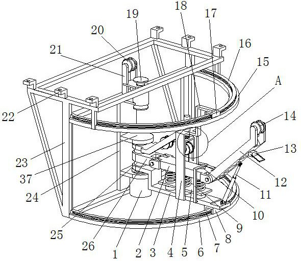 A crane lifting adjustment device