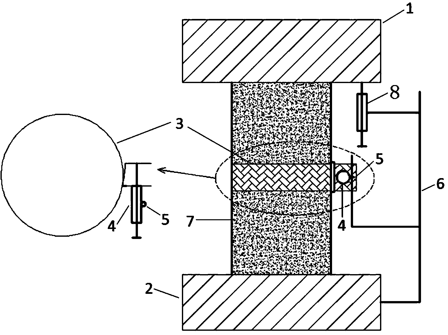 Device and method for measuring and calculating poisson ratio of soil body
