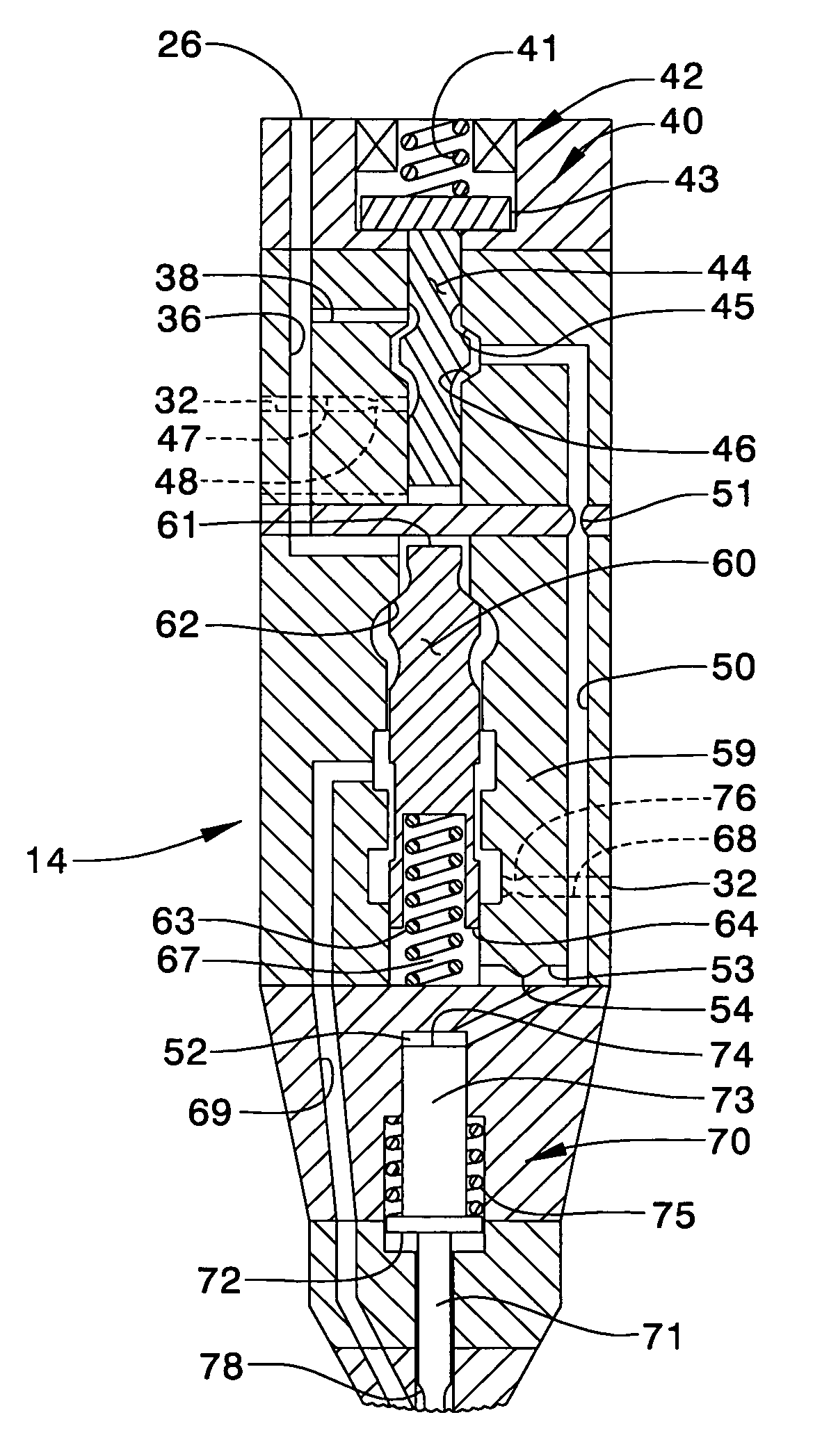 Single fluid injector with rate shaping capability