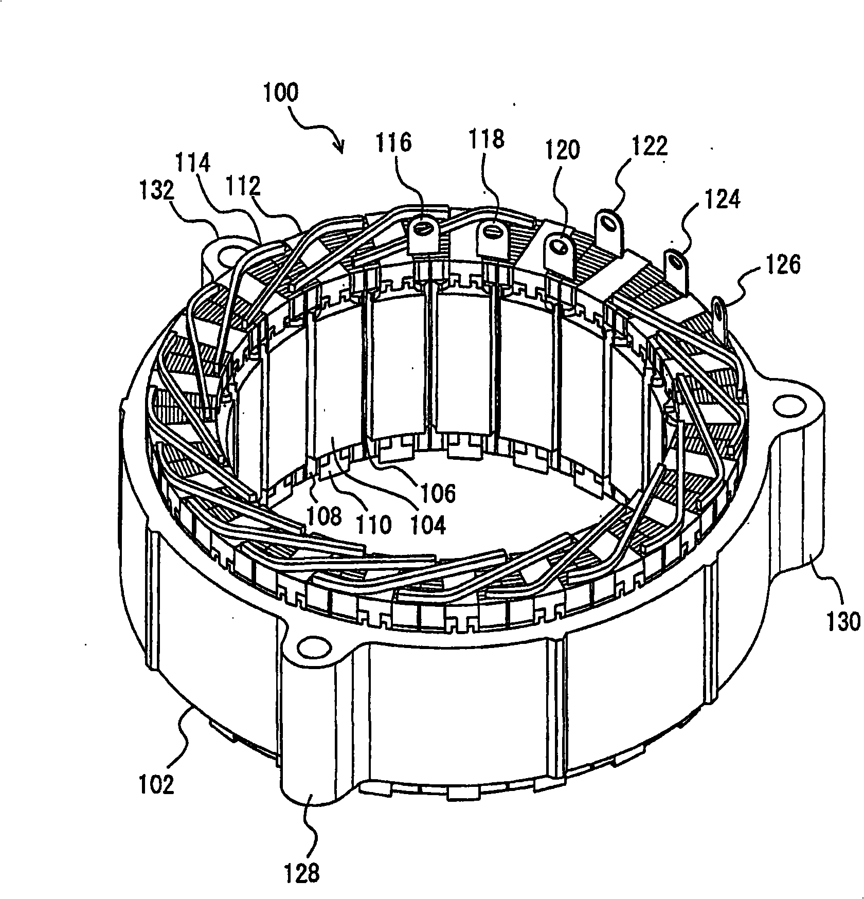 Stator for rotating electrical machine, part to be used for stator and method for manufacturing stator for rotating electrical machine