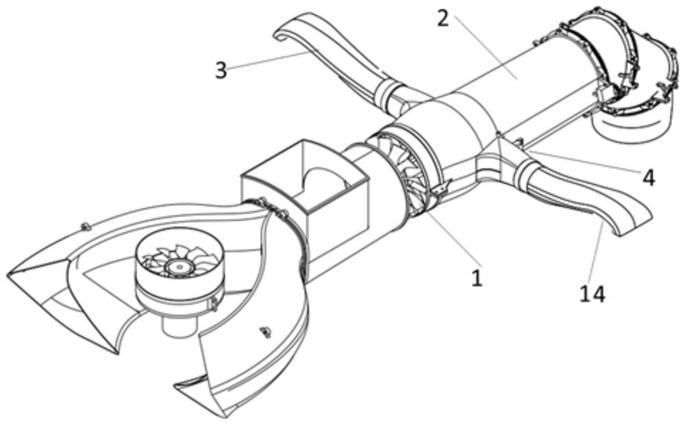 A roll control mechanism suitable for small vertical take-off and landing fixed-wing aircraft