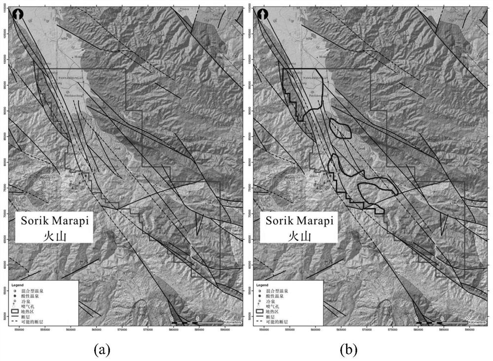 Method and system for identifying high-temperature hydrothermal geothermal field in volcanic region