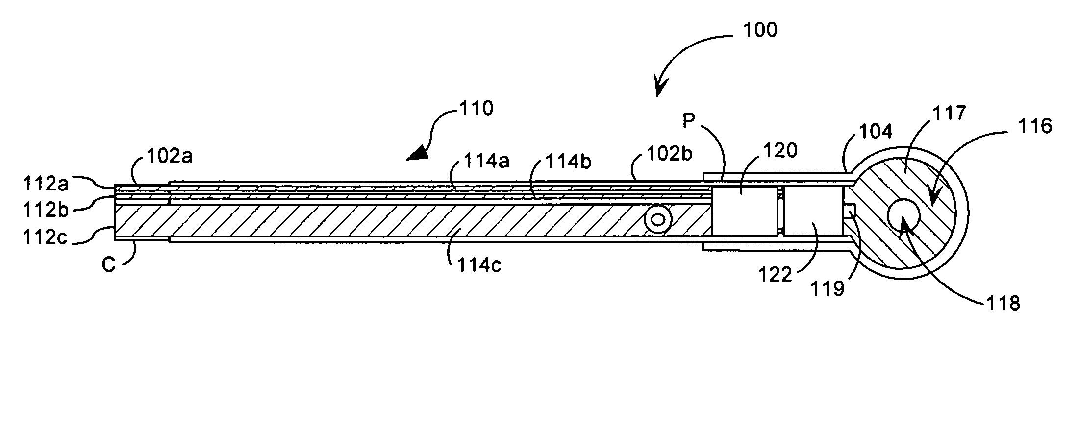 Flexible circuit temperature sensor assembly for flanged mounted electronic devices