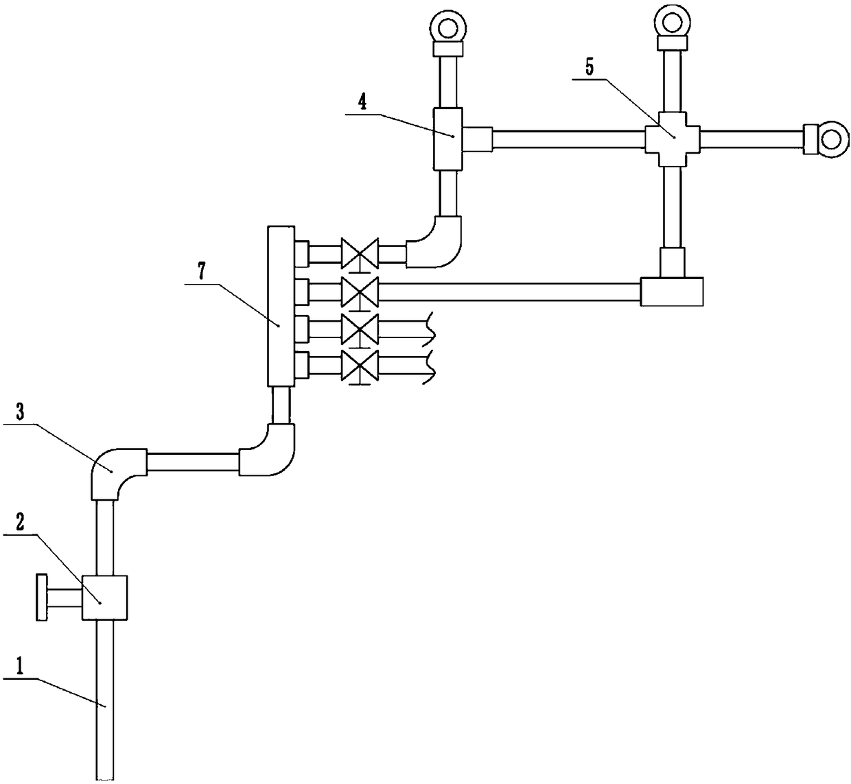 Large-flow PP-R pipeline system