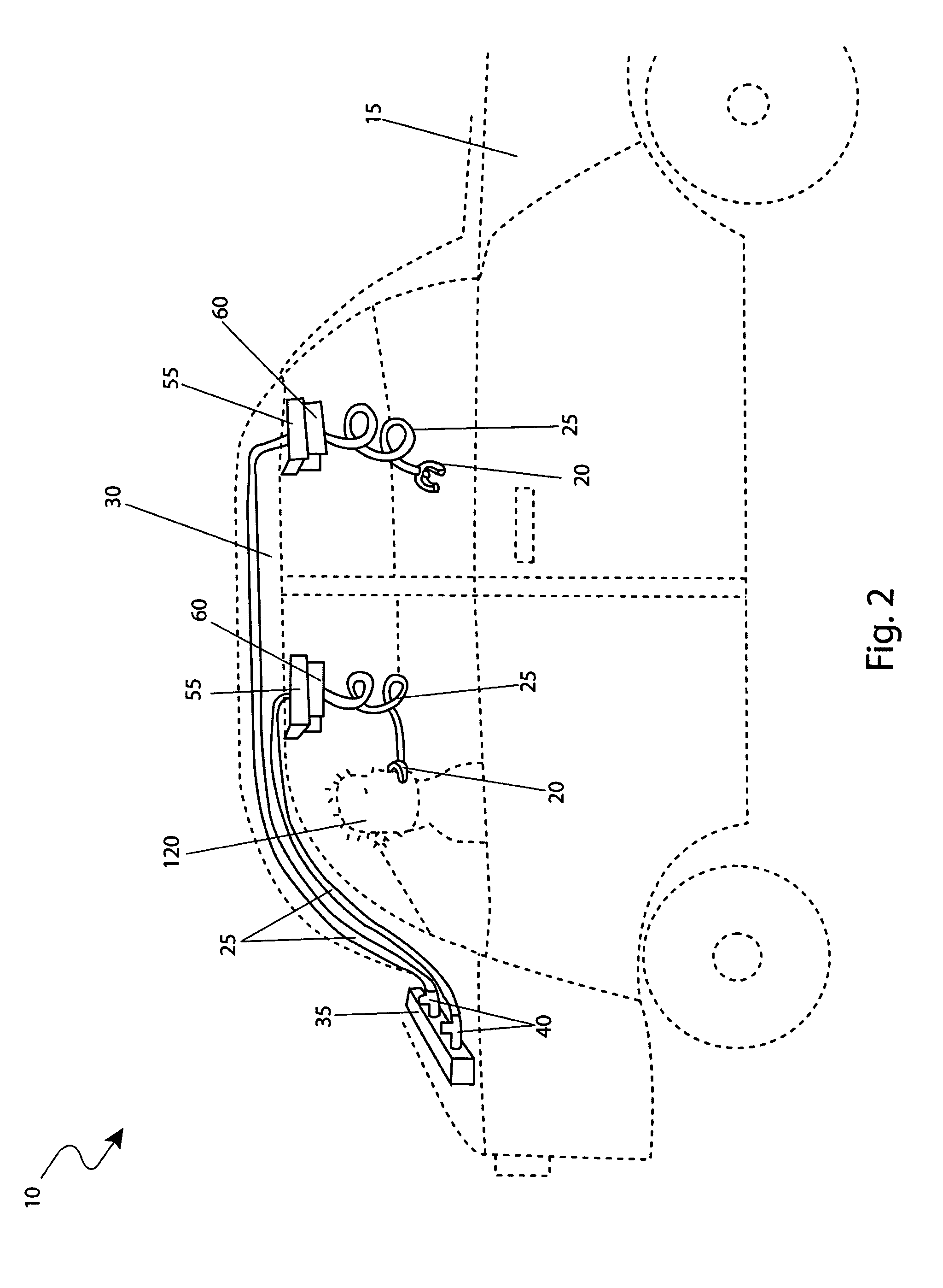 Oxygen delivery system for motor vehicles