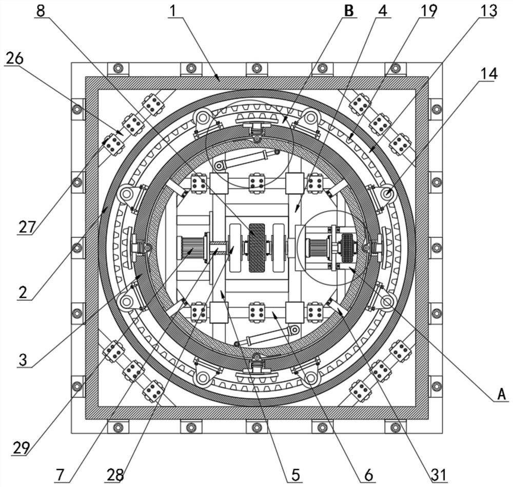 A kind of planar free motion car turntable for stage performance