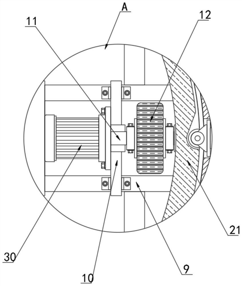 A kind of planar free motion car turntable for stage performance