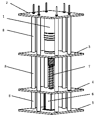 Explosion chamber experiment device