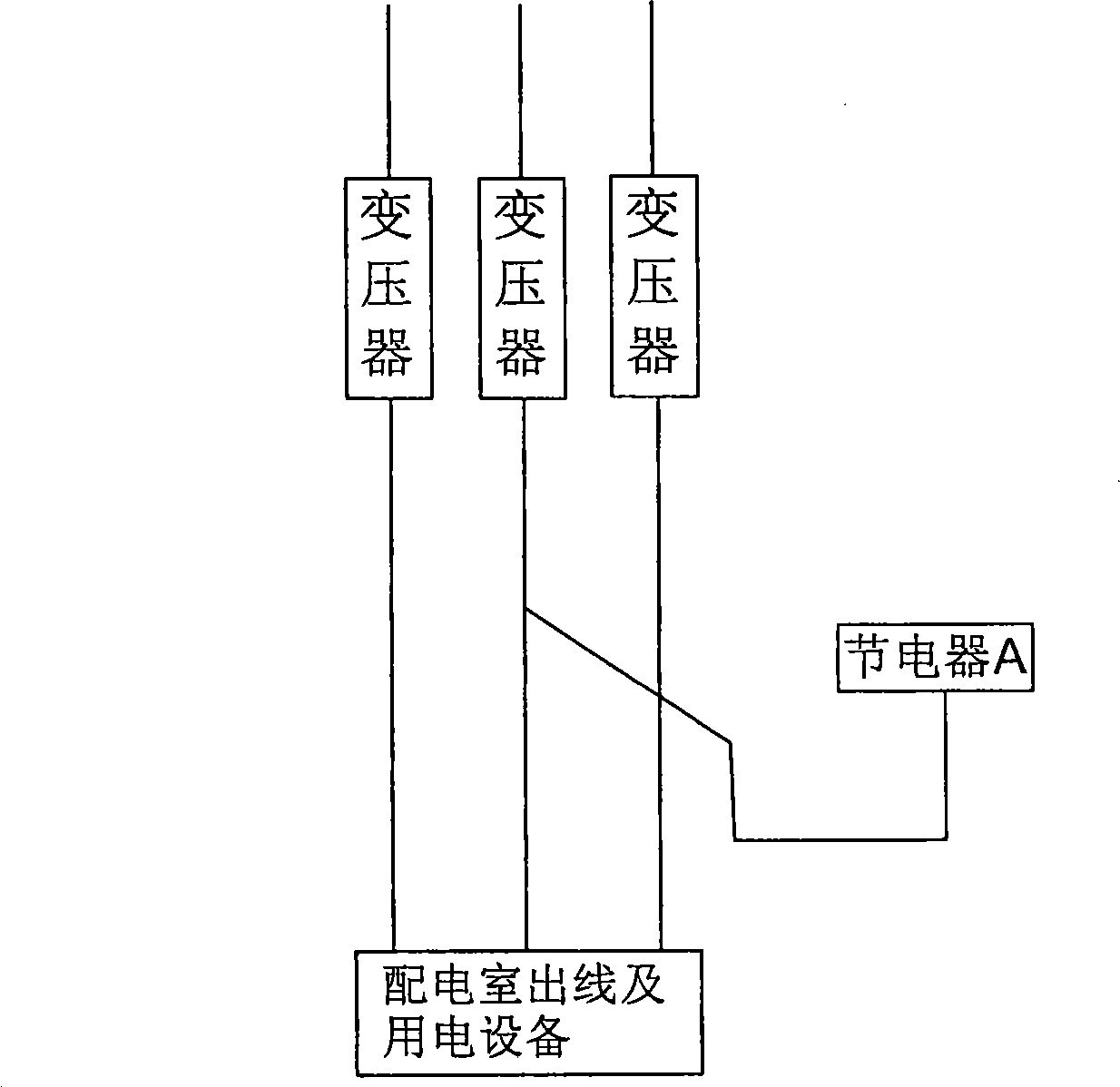 Electricity-saving device and its production and installation method