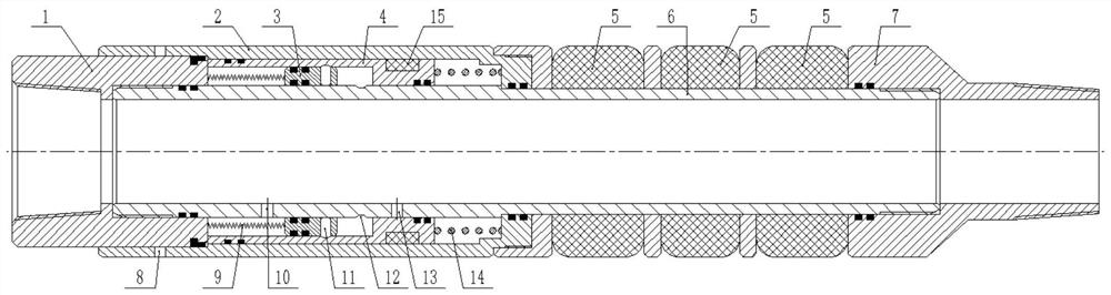 Linkage setting and flow dividing leakage finding tool