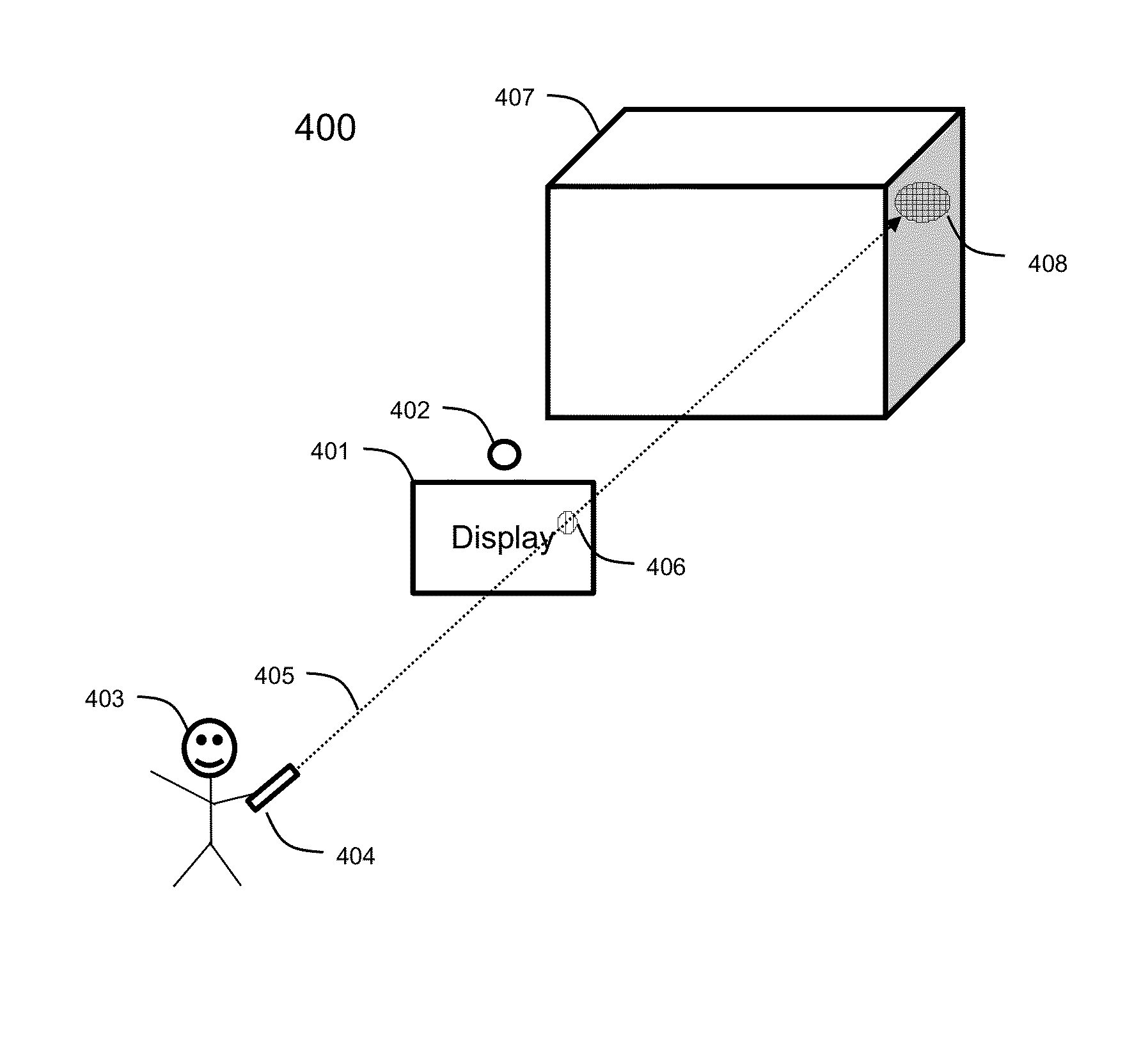 Method and system for making a selection in 3D virtual environment