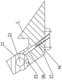 Anchor fluke opening mechanism and anchor fluke opening method based on anchoring inertia