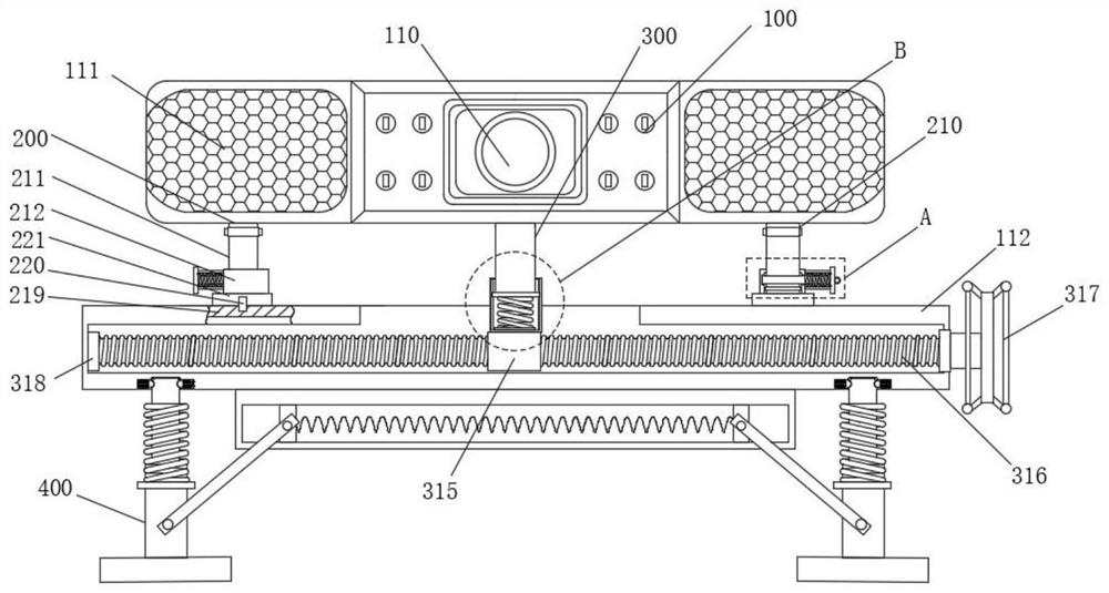 Positioning mechanism of image collection equipment for graphic processing terminal