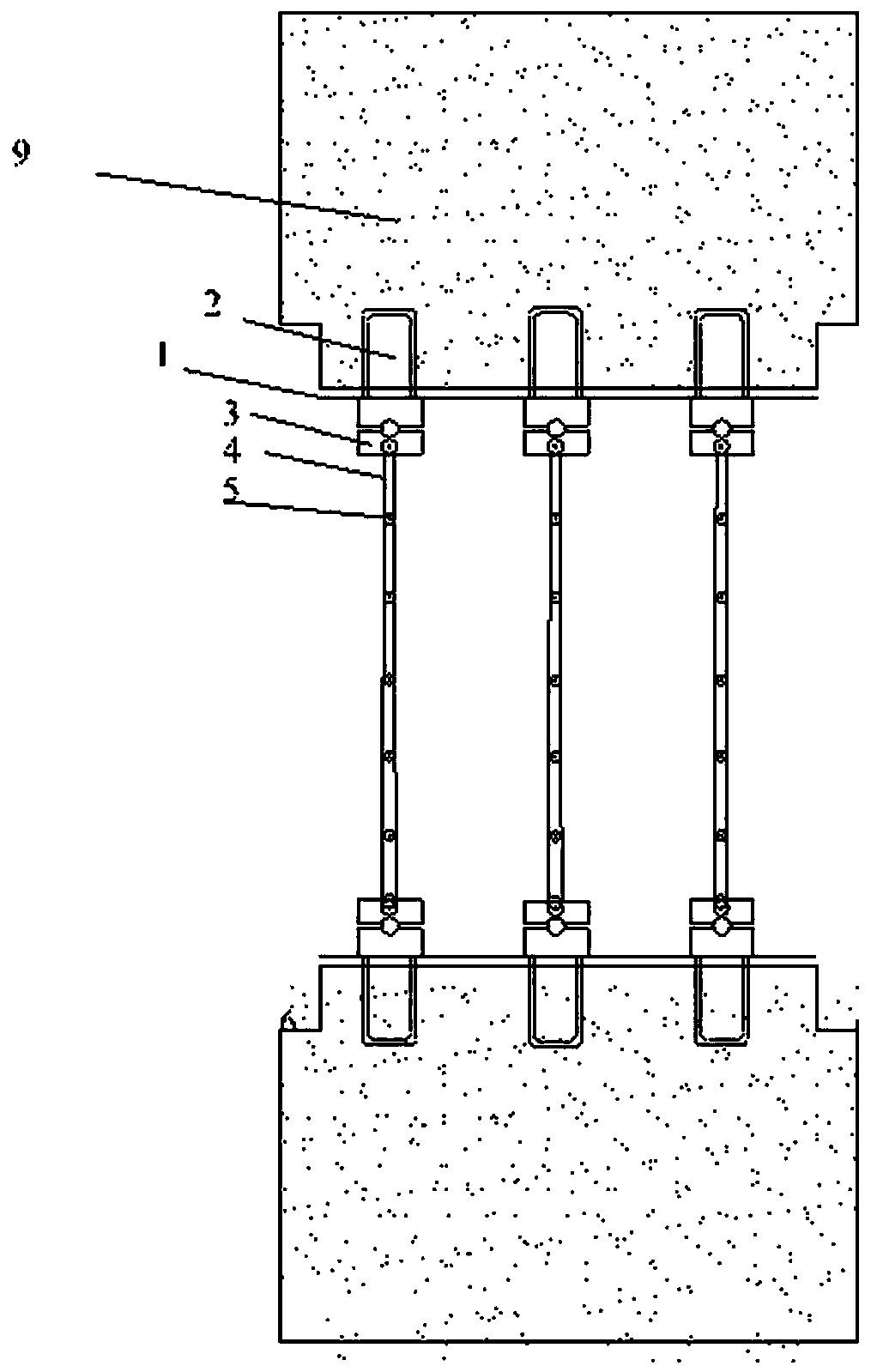 Multidimensional composite tensile-bearing-type anti-seismic joint device