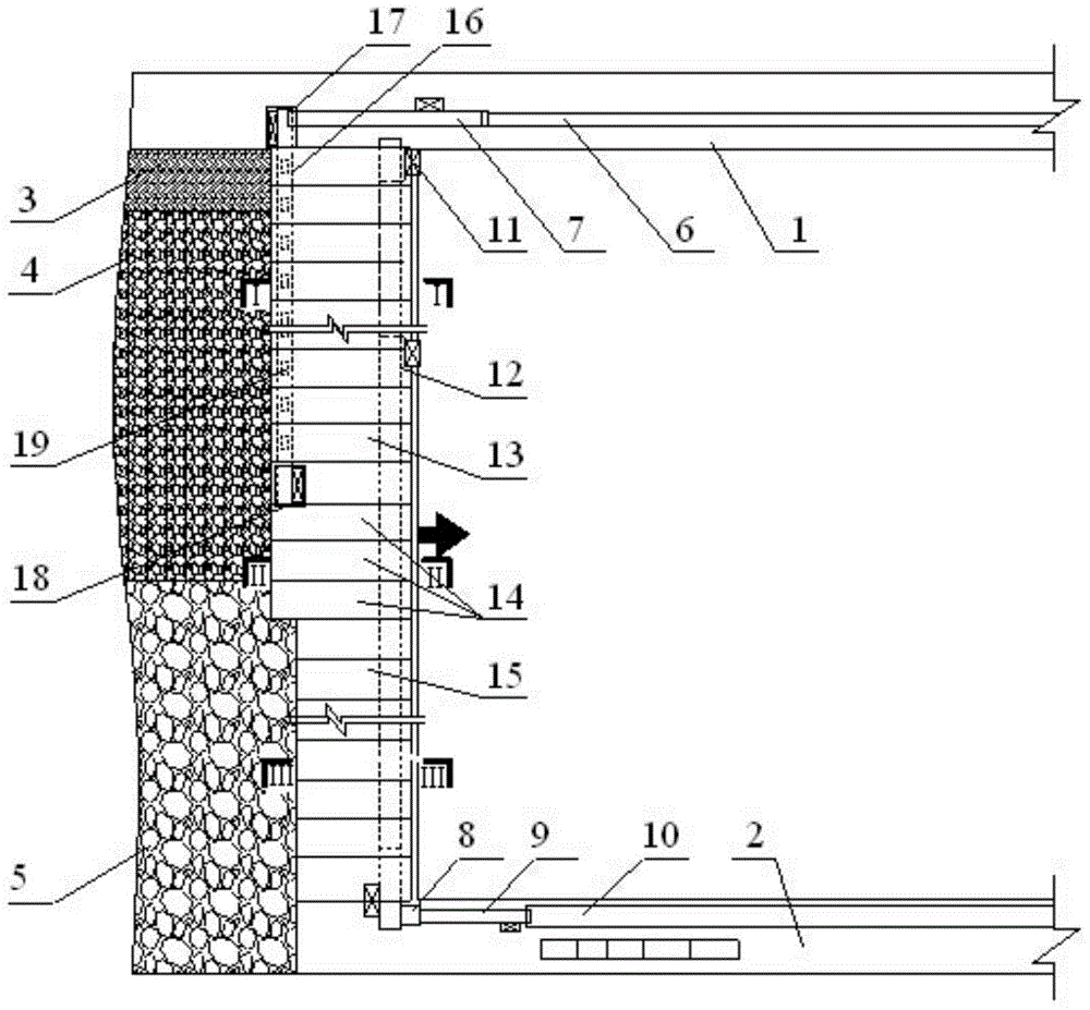 Mining method employing solid filling and fully-mechanized coal mining hybrid working face