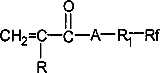 Aqueous emulsion type fluorine containing water repellent oil repellent agent and its preparation method