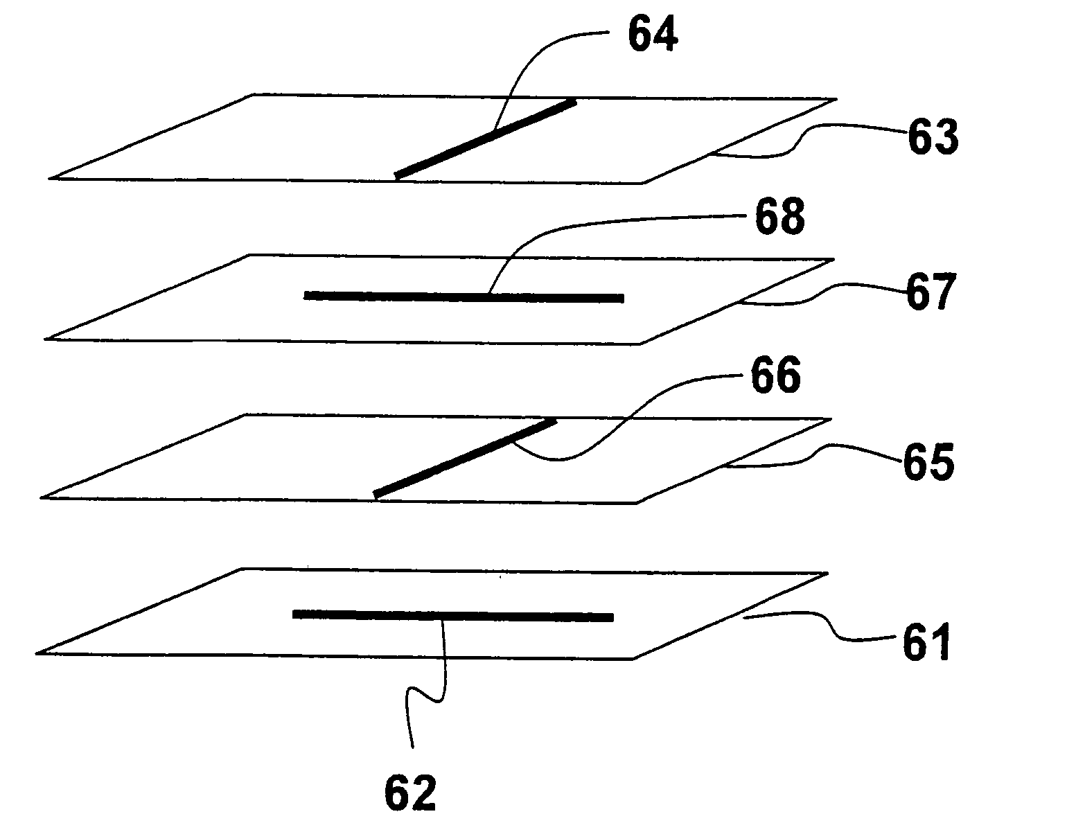 Multi-film compensated liquid crystal display with initial homogeneous alignment