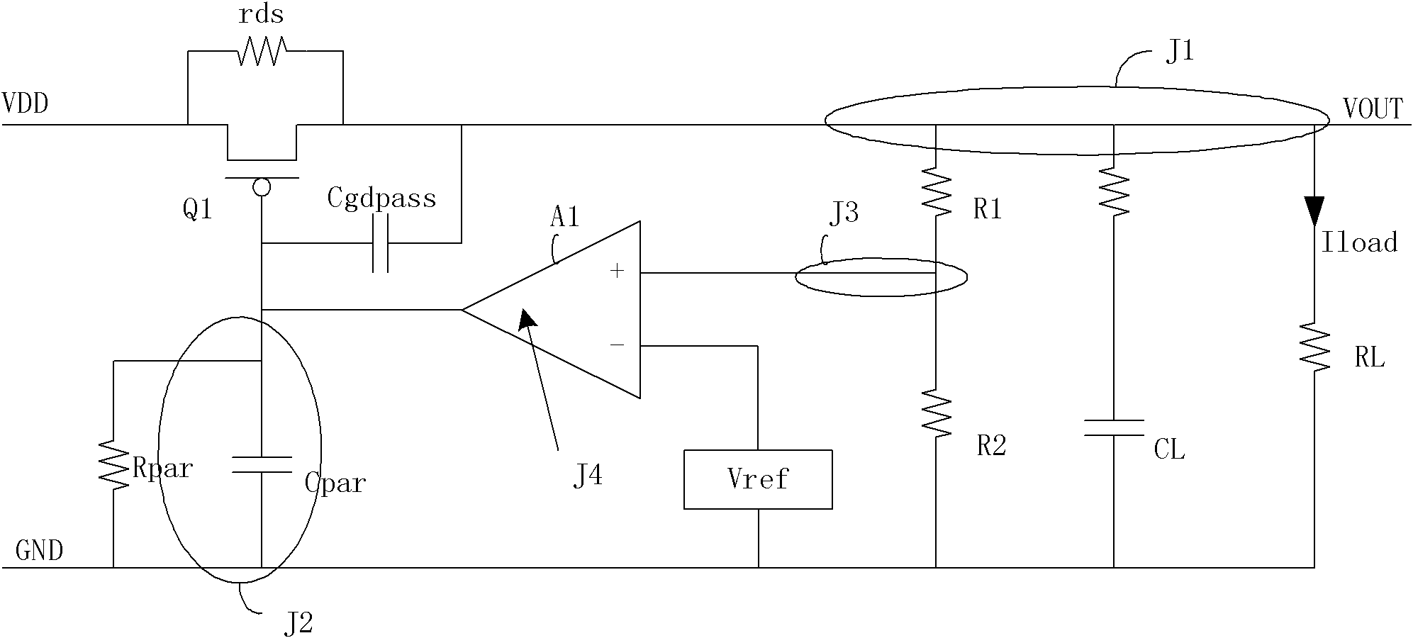 Linear voltage stabilizing circuit