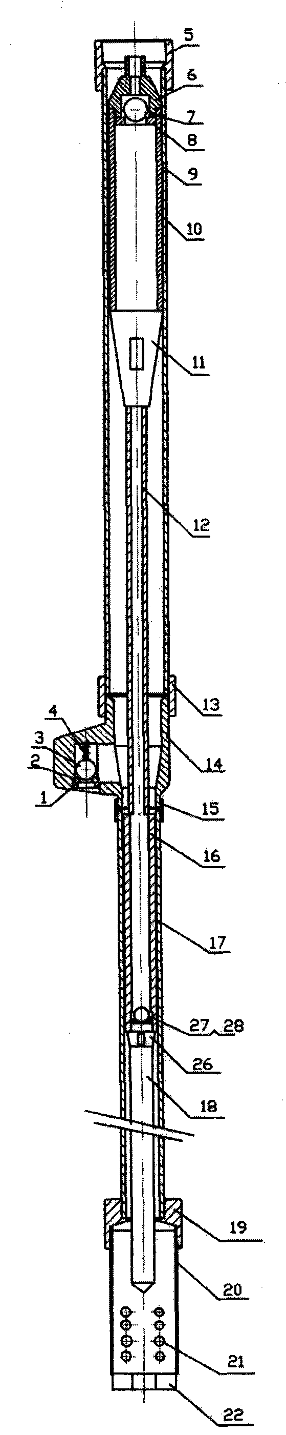 Oil extraction method of weight adding under pump and oil well pump with weight adding under pump