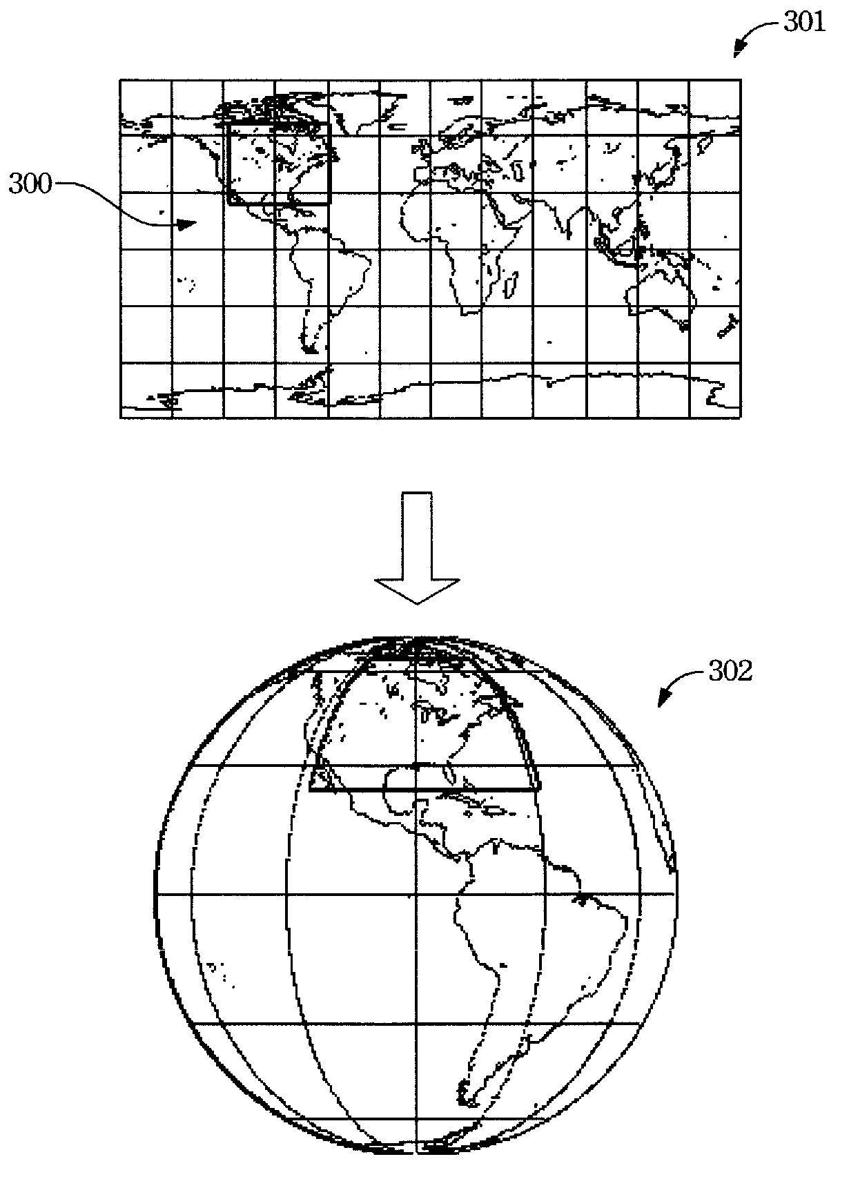 Method for providing output image in either cylindrical mode or perspective mode