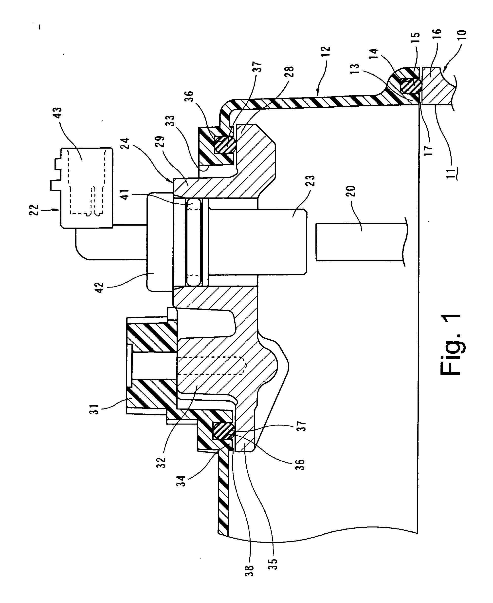 Cam angle sensor mounting structure