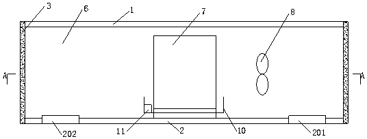 A micro-convective radiation cooling and heating ceiling device