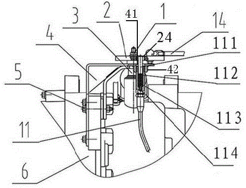 Engine gearbox external gear shifting locking device