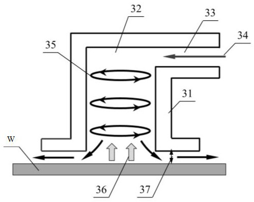 A device and method for collecting metal ions on a wafer surface