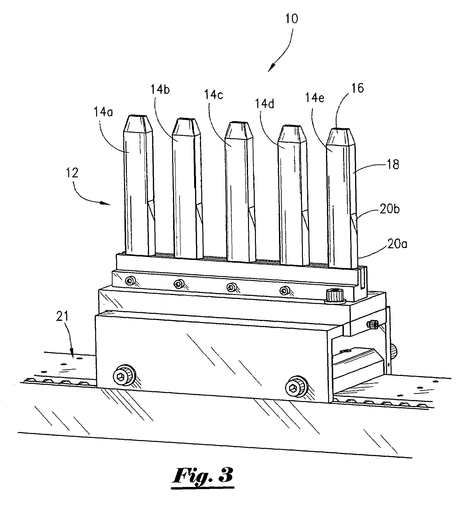 Apparatus and method for imprinting a vial