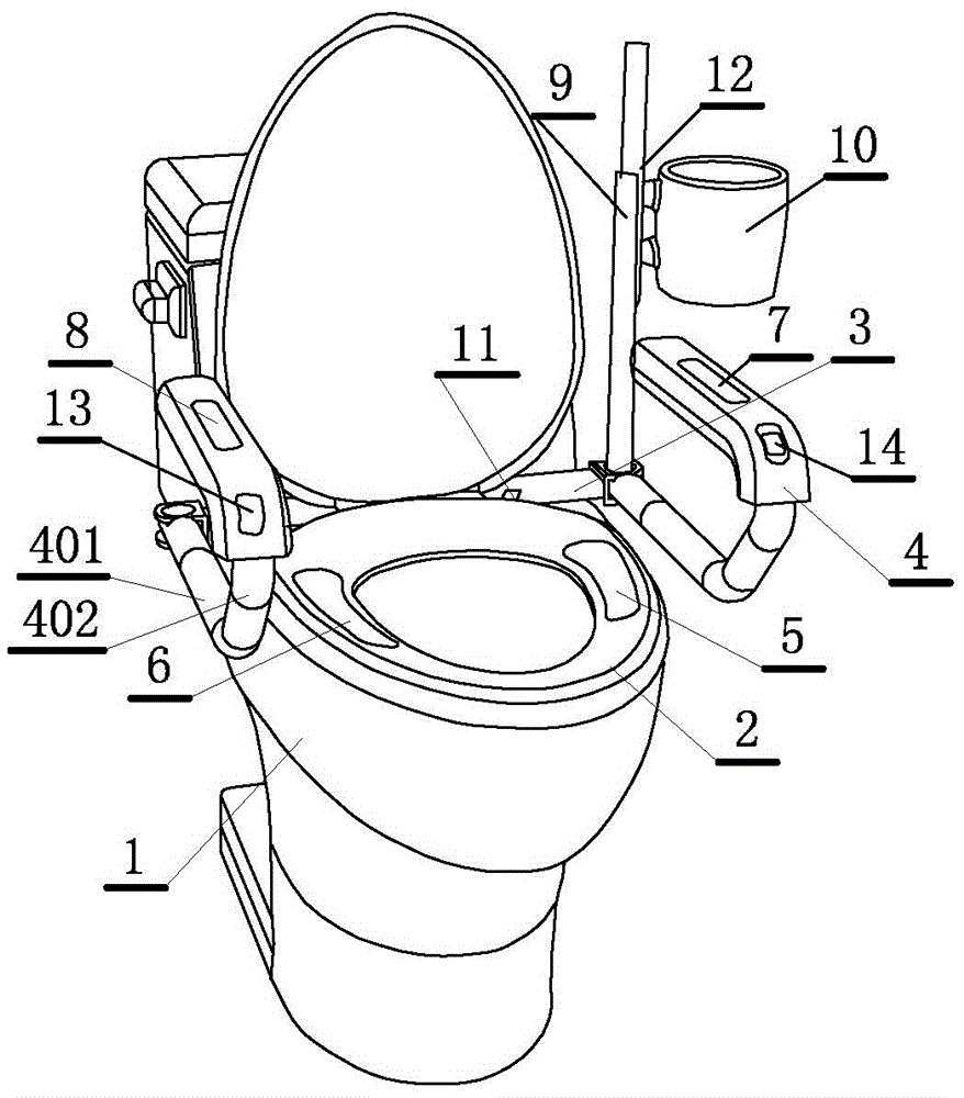 A toilet type rapid physical examination device
