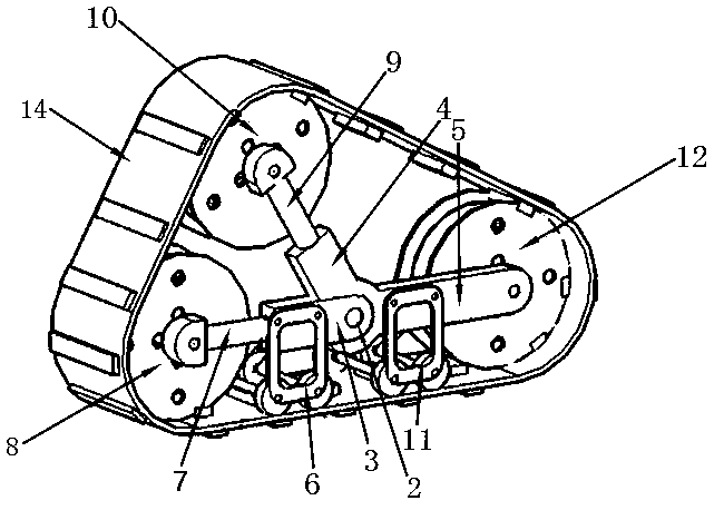 Switchable planet wheel and caterpillar travel mechanism