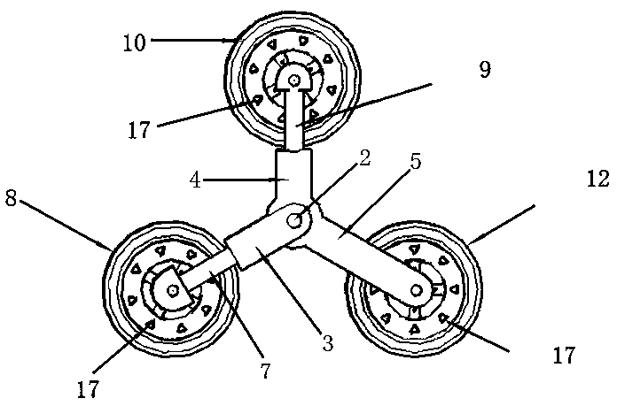 Switchable planet wheel and caterpillar travel mechanism