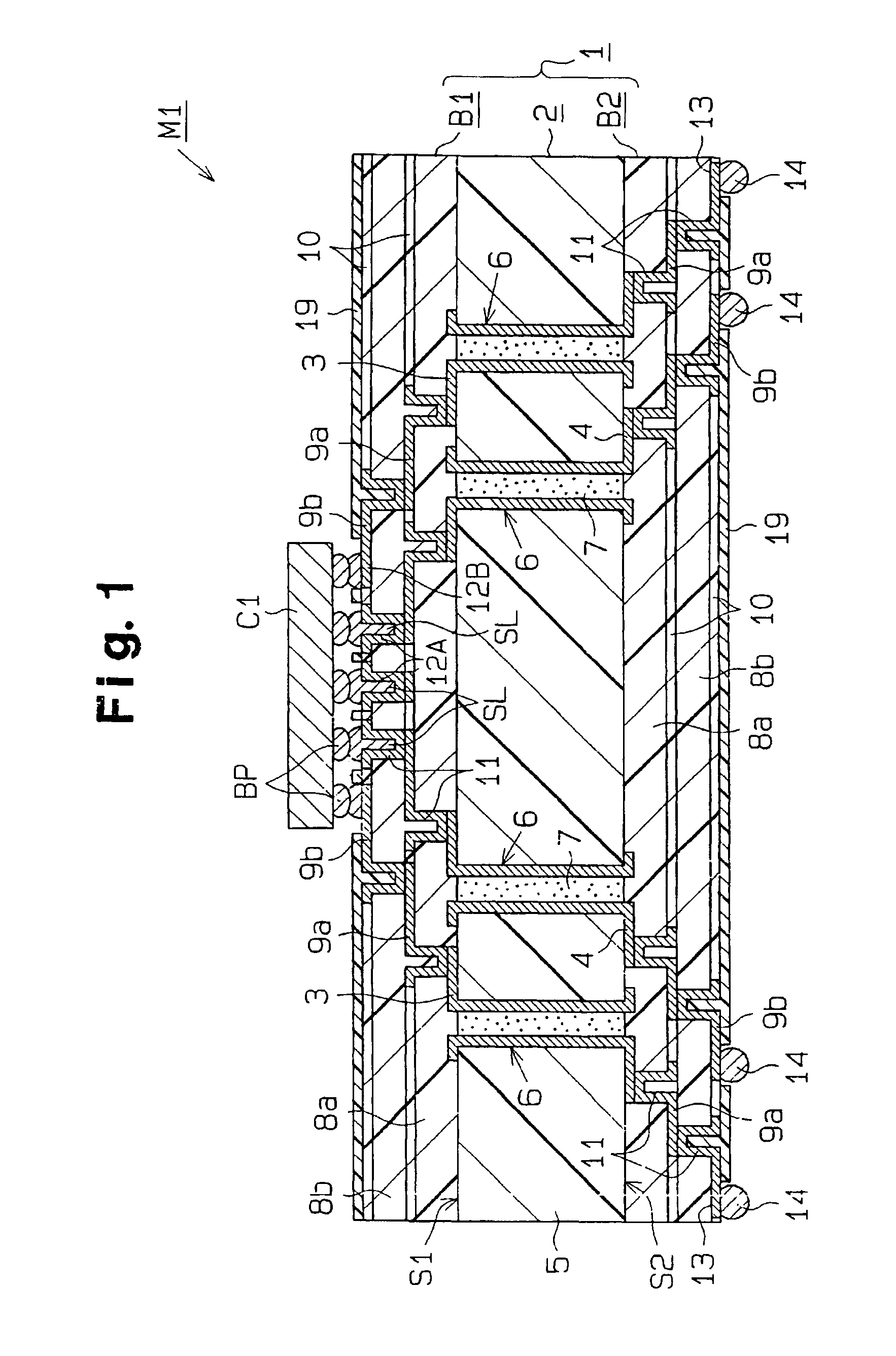 Circuit board for mounting electronic parts