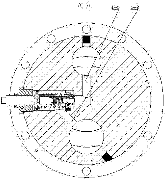 A water hydraulic axial piston pump with a pressure limiting overflow device