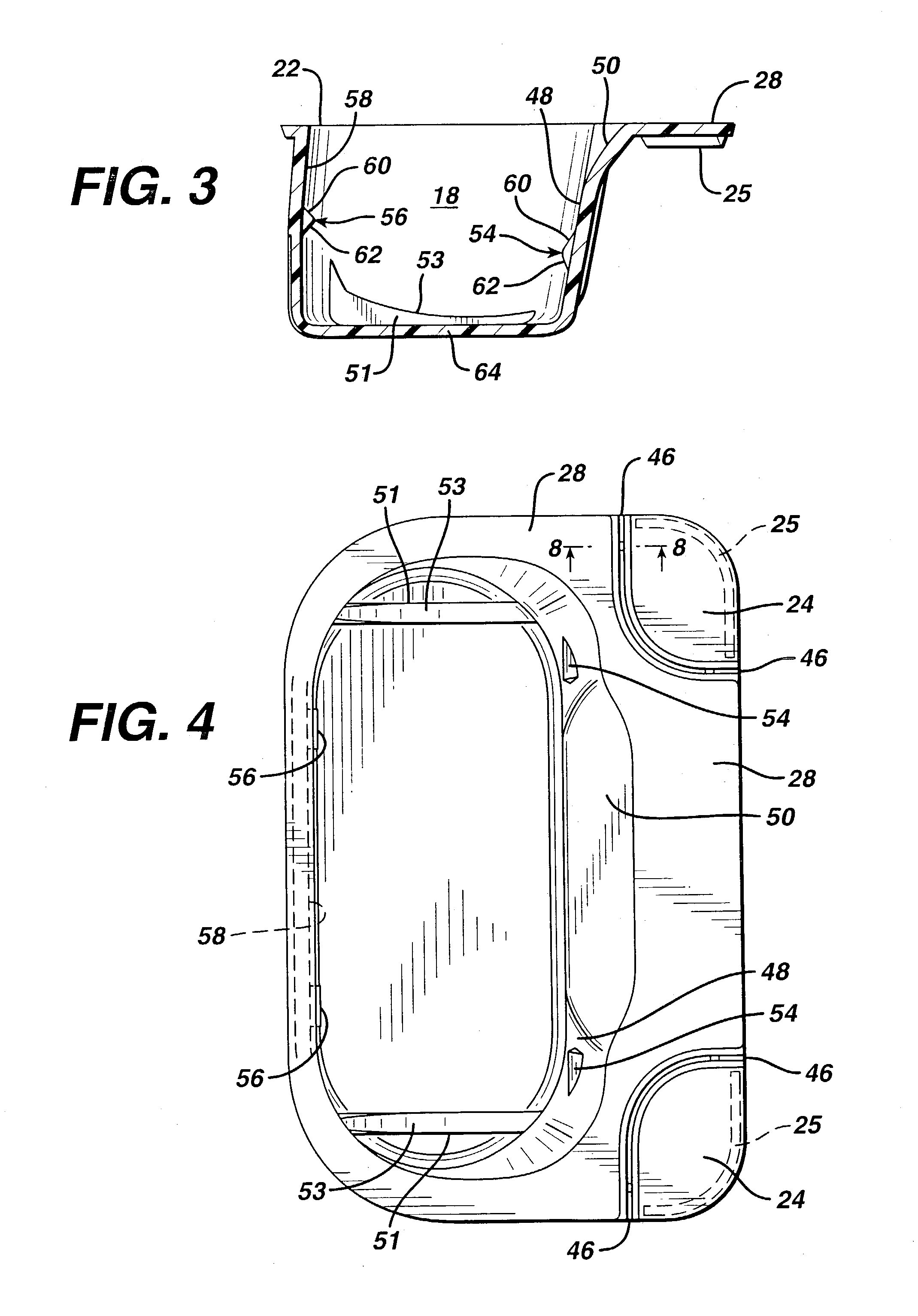 Container for shaving cartridge or other stored item