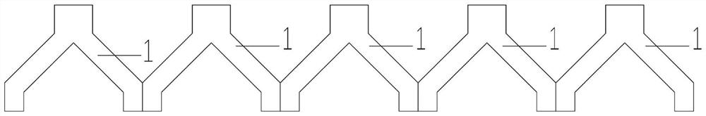 Fabricated double-T plate of propeller strut rib plate