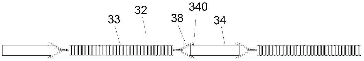 Highway bridge long-coupled anti-collision guardrail and its installation method