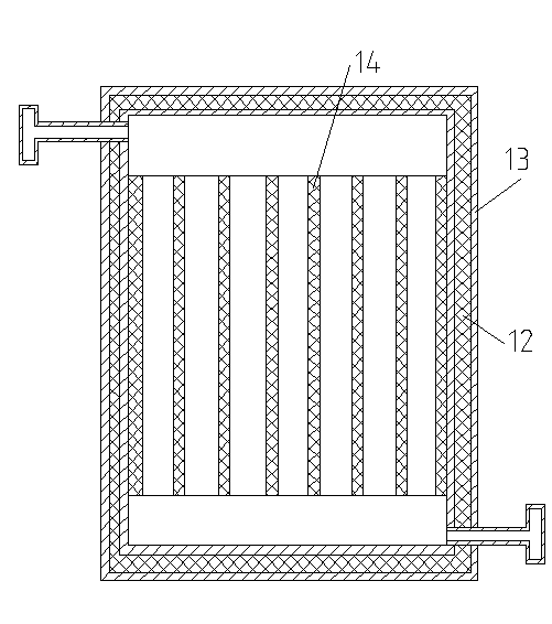Natural gas heat and cold electric energy supply device based on fused salt heat storage